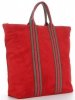 Bőr táska shopper bag Vittoria Gotti piros V689746